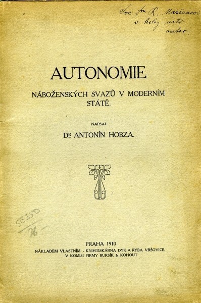 Autonomie náboženských svazů v moderním státě