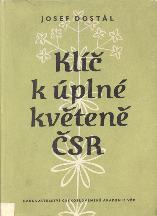 Klíč k úplné květeně ČSR