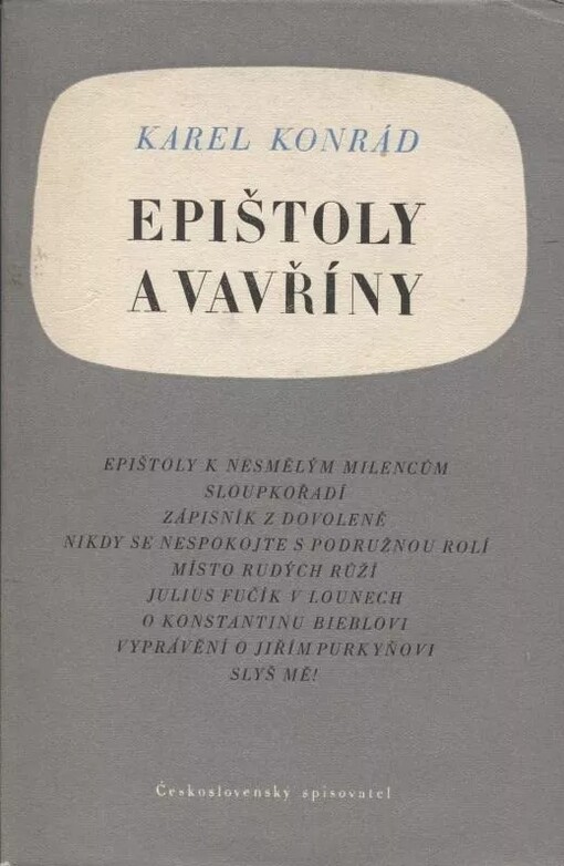 Epištoly a vavříny