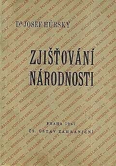 Zjišťování národnosti :(úvod do problému odnárodnění)