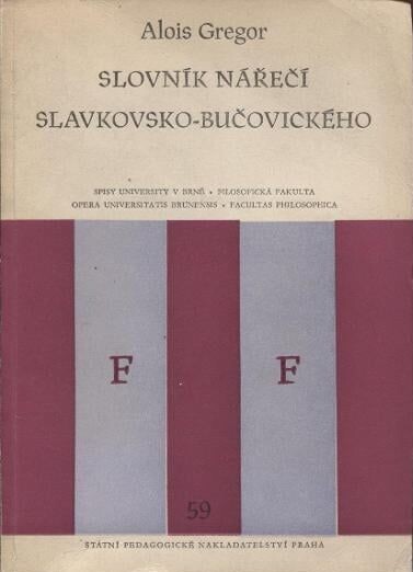 Slovník nářečí slavkovsko-bučovického