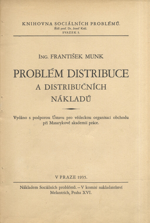 Problém distribuce a distribučních nákladů