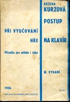Postup při vyučování hře na klavír :příručka pro učitele i žáka