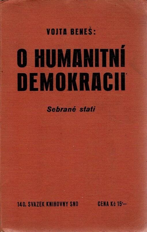 O humanitní demokracii :sebrané stati