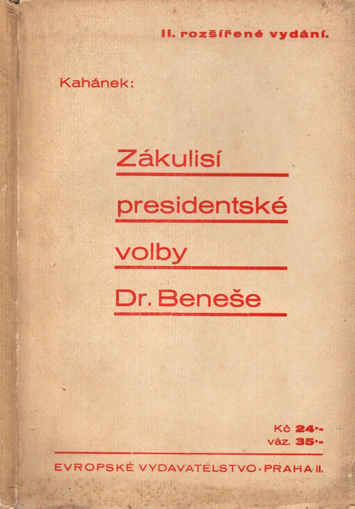 Zákulisí presidentské volby Dr. Beneše