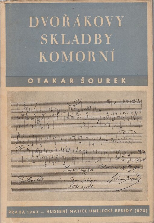 Dvořákovy skladby komorní :charakteristika a rozbory