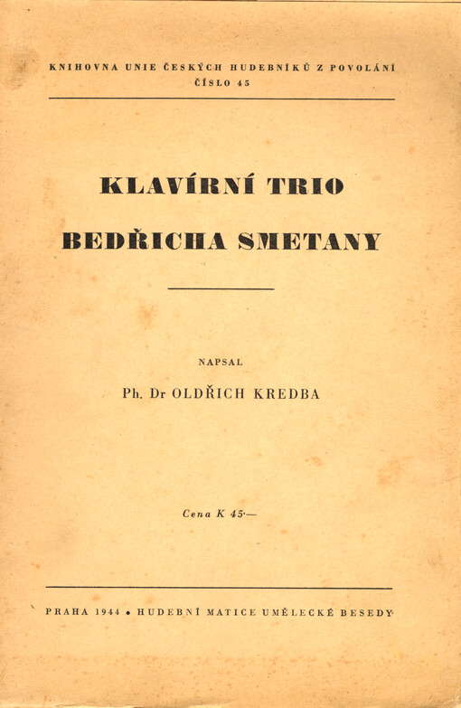 Klavírní trio Bedřicha Smetany