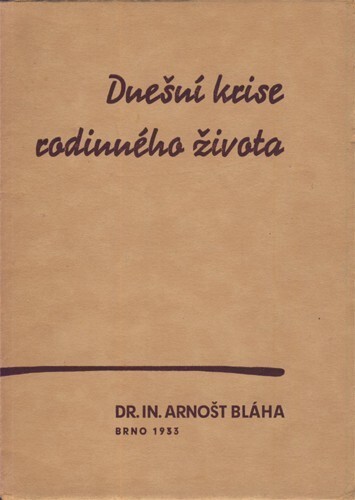 Dnešní krise rodinného života