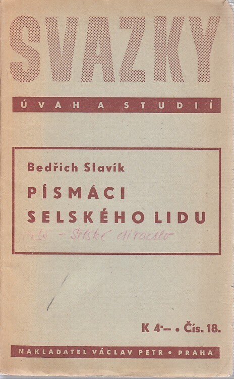 Písmáci selského lidu