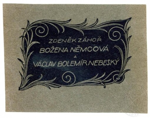 Božena Němcová a Václav Bolemír Nebeský