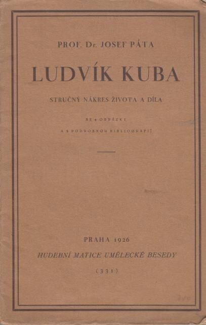 Ludvík Kuba :stručný nákres života a díla
