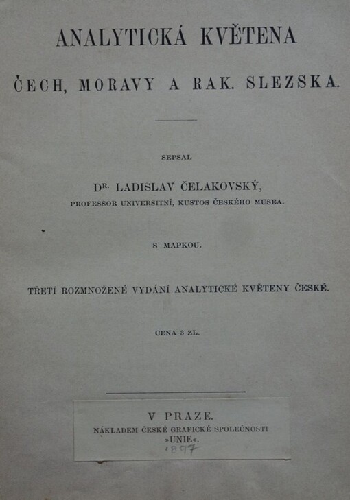 Analytická květena Čech, Moravy a rak. Slezska