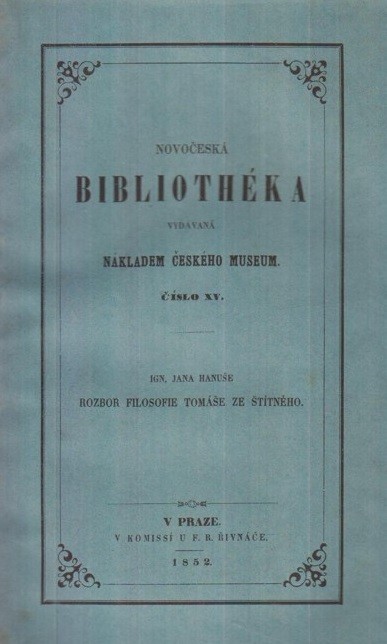 Rozbor filosofie Tomáše ze Štítného dle rukopisu Řečí besedních