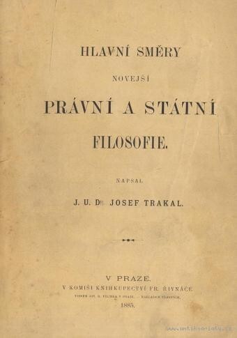 Hlavní směry novější právní a státní filosofie