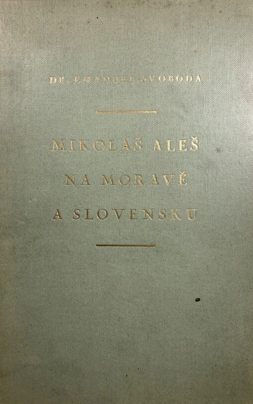 Mikoláš Aleš na Moravě a Slovensku