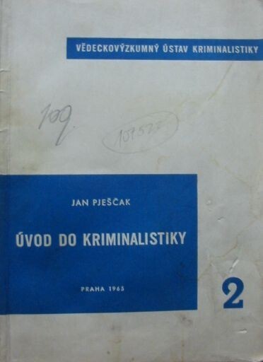 Úvod do kriminalistiky