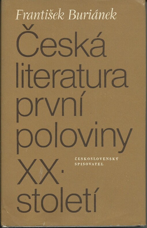 Česká literatura první poloviny XX. století