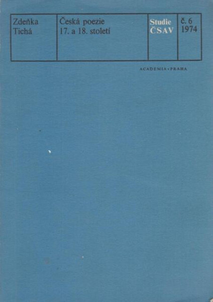 Česká poezie 17. a 18. století