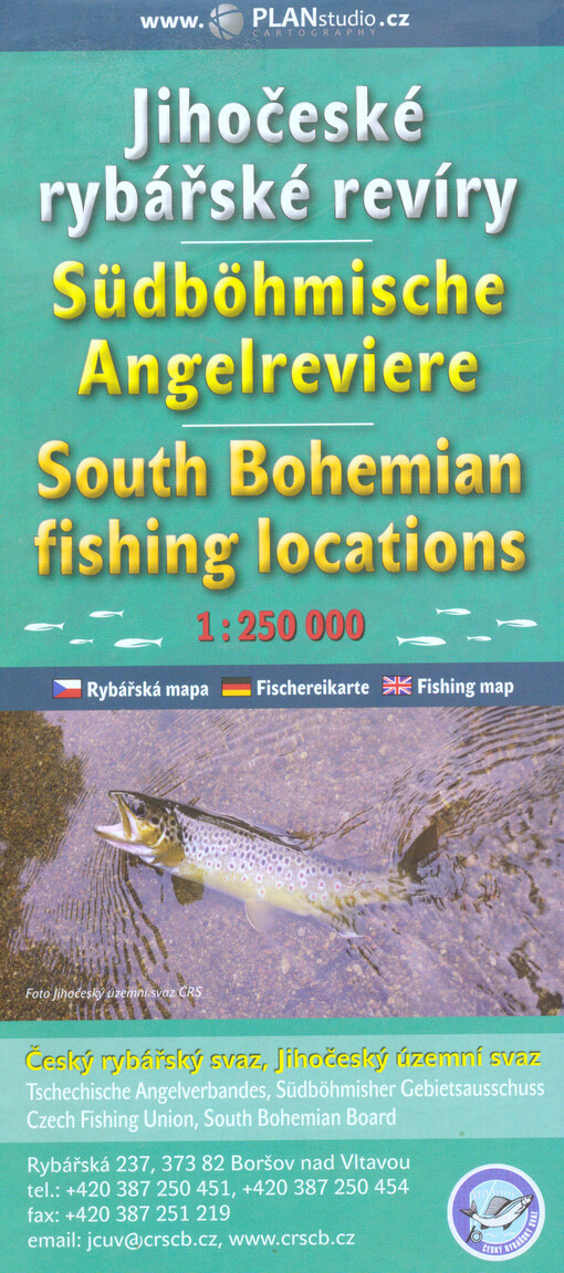 Jižní Čechyrybářská mapa
