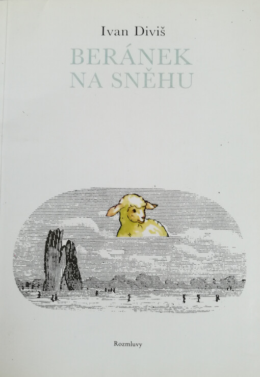 Beránek na sněhu.