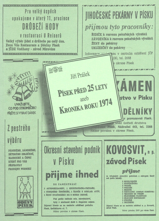 Písek před 25 lety, aneb, Kronika roku 1974