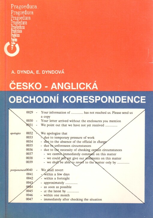 Česko-anglická obchodní korespondence
