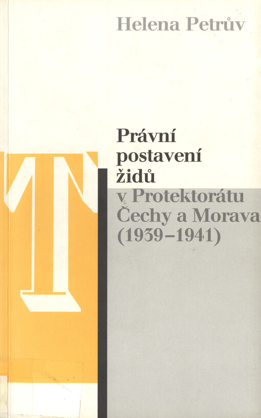 Právní postavení židů v Protektorátu Čechy a Morava (1939-1941)