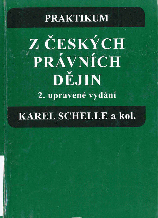 Praktikum z českých právních dějin