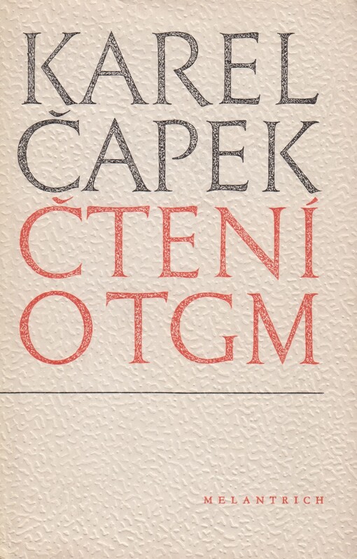 Čtení o T.G. Masarykovi