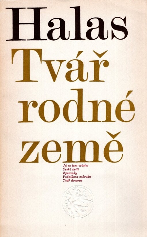 Tvář rodné země :(pět básnických próz)