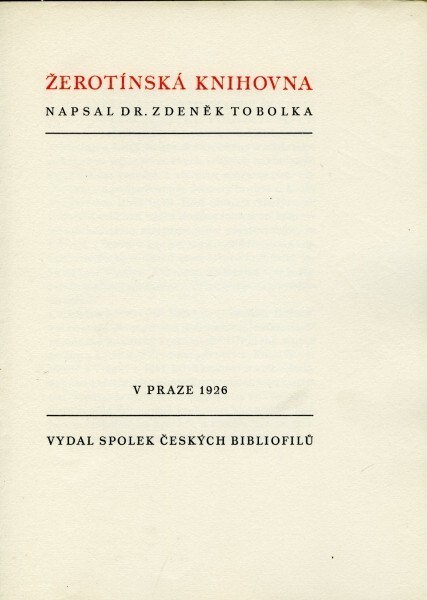 Žerotínská knihovna