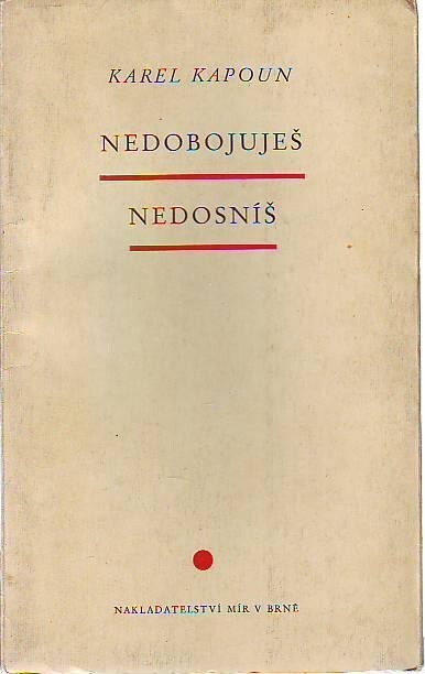 Nedobojuješ, nedosníš