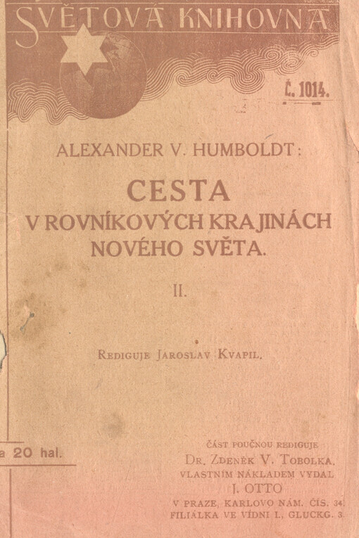 Cesta v rovníkových krajinách nového světa.II