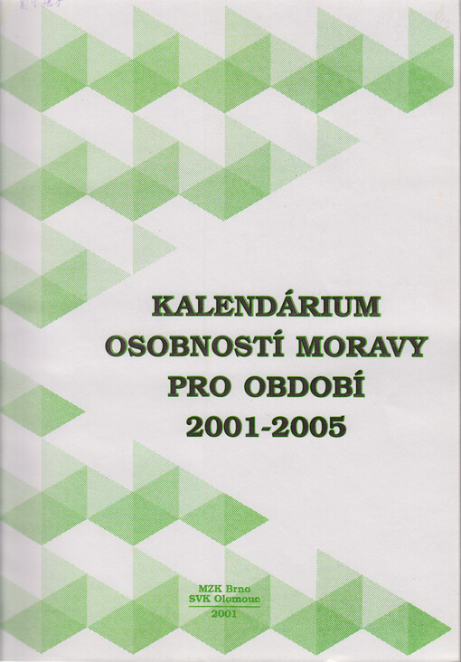 Kalendárium osobností Moravy pro období 2001-2005    