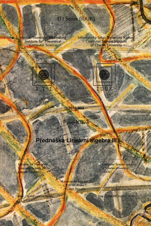 Přednáška Lineární algebra III