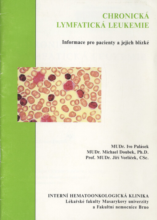Chronická lymfatická leukemie : informace pro pacienty a jejich blízké