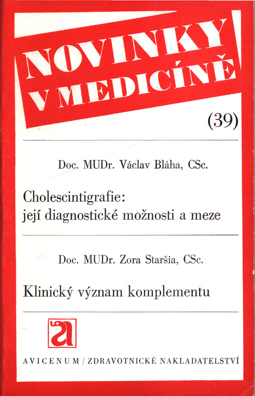 Cholescintigrafie, její diagnostické možnosti a meze