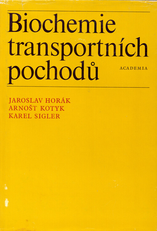 Biochemie transportních pochodů