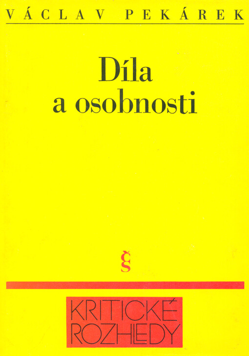 Díla a osobnosti: studie a kritiky
