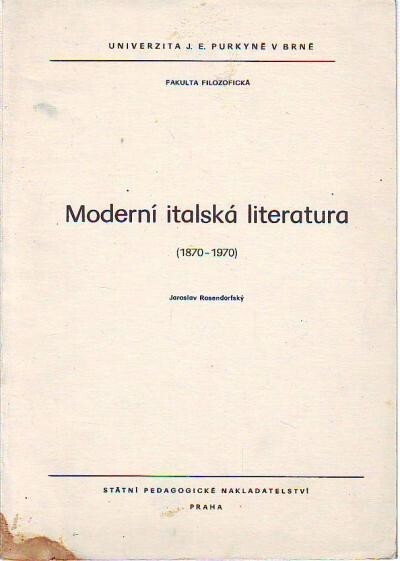 Moderní italská literatura (1870-1970)