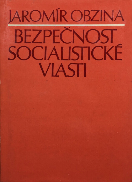 Bezpečnost socialistické vlasti