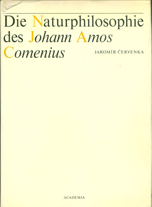Die Naturphilosophie des Johann Amos Comenius