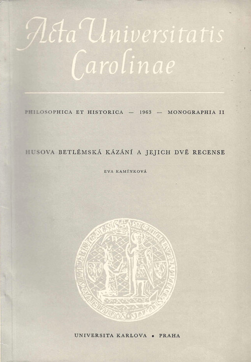 Husova betlémská kázání a jejich dvě recense