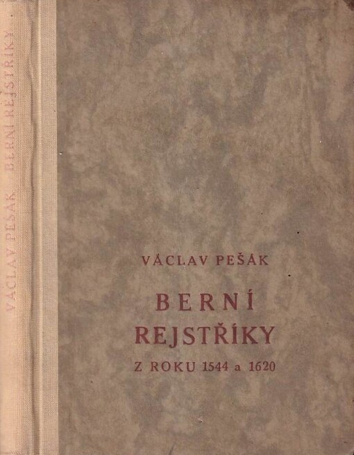 Berní rejstříky z roku 1544 a 1620