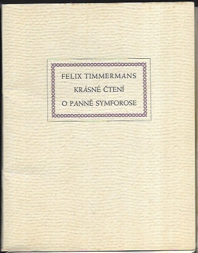 Krásné čtení o panně Symforose