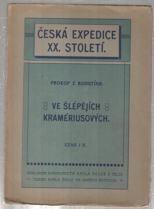 Ve šlépějích Kramériusových :volné kapitolky přátelům lid. osvěty na venkově