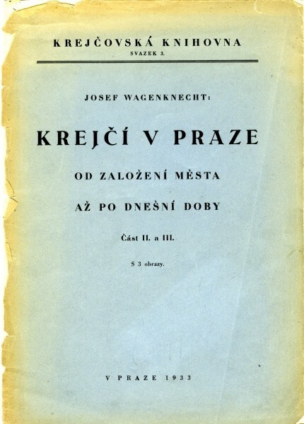 Krejčí v Praze od založení města až po dnešní doby.Část 2 a 3