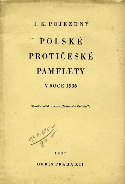 Polské protičeské pamflety v roce 1936