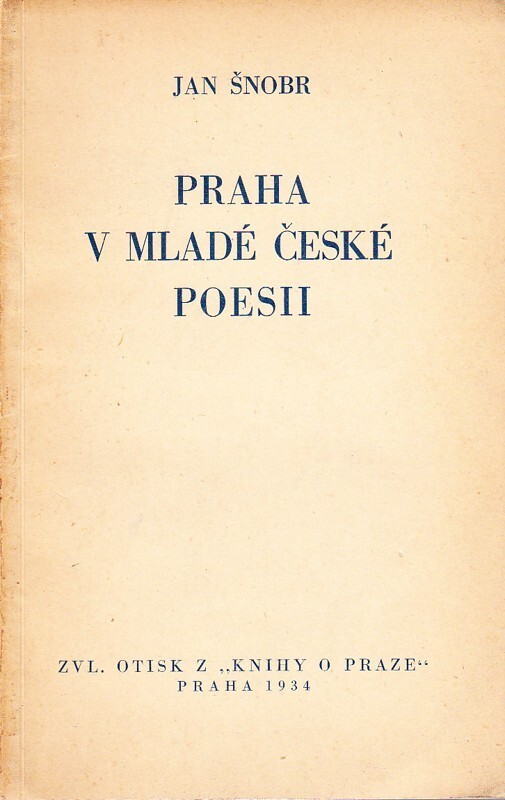Praha v mladé české poesii