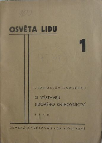 Osvěta lidu :o výstavbu lidového knihovnictví